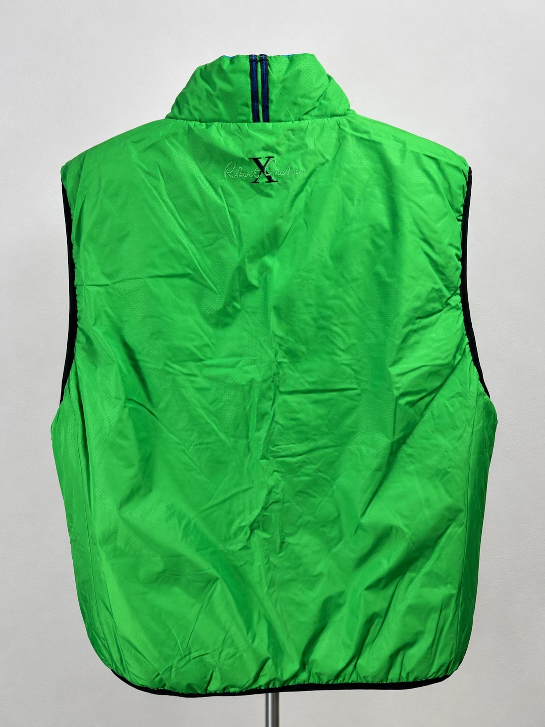 Robert Graham Men's 3XL Vest-Green Blue Pozo Reversible Quilted Puffer NWT - product detail image 2