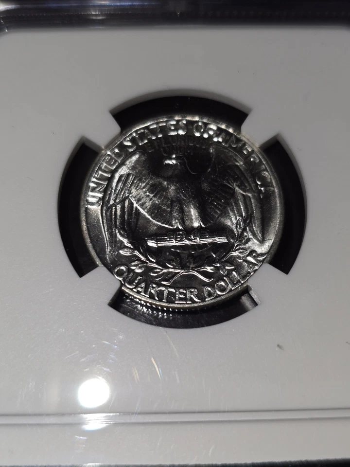 1964 Washington Silver Quarter 25C NGC MS66 LOOKS PROOF 🔥  - Image 4 of 4