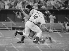 HG838 Pete Rose - Ray Fosse All Star Game 8x10 11x14 16x20 Photo