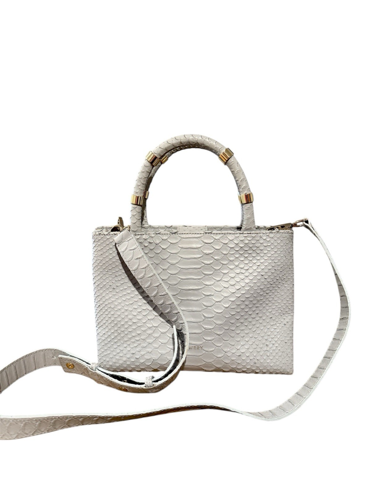 J. Lowery Mini William Dove Blue Python Crossbody… - image 7