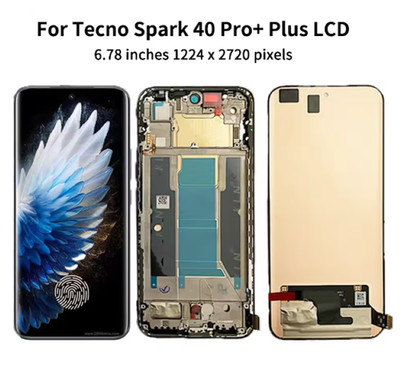 For Tecno Spark 40 Pro+ KM7 OLED LCD Display Touch Screen Digitizer Assembly