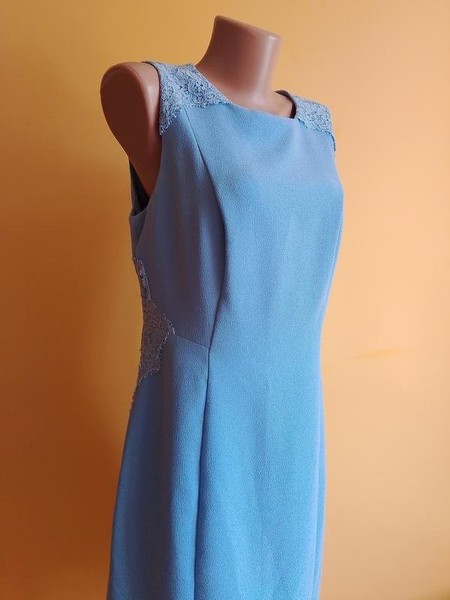 Women & Other Stories Dress Blue Polyester 40 / L