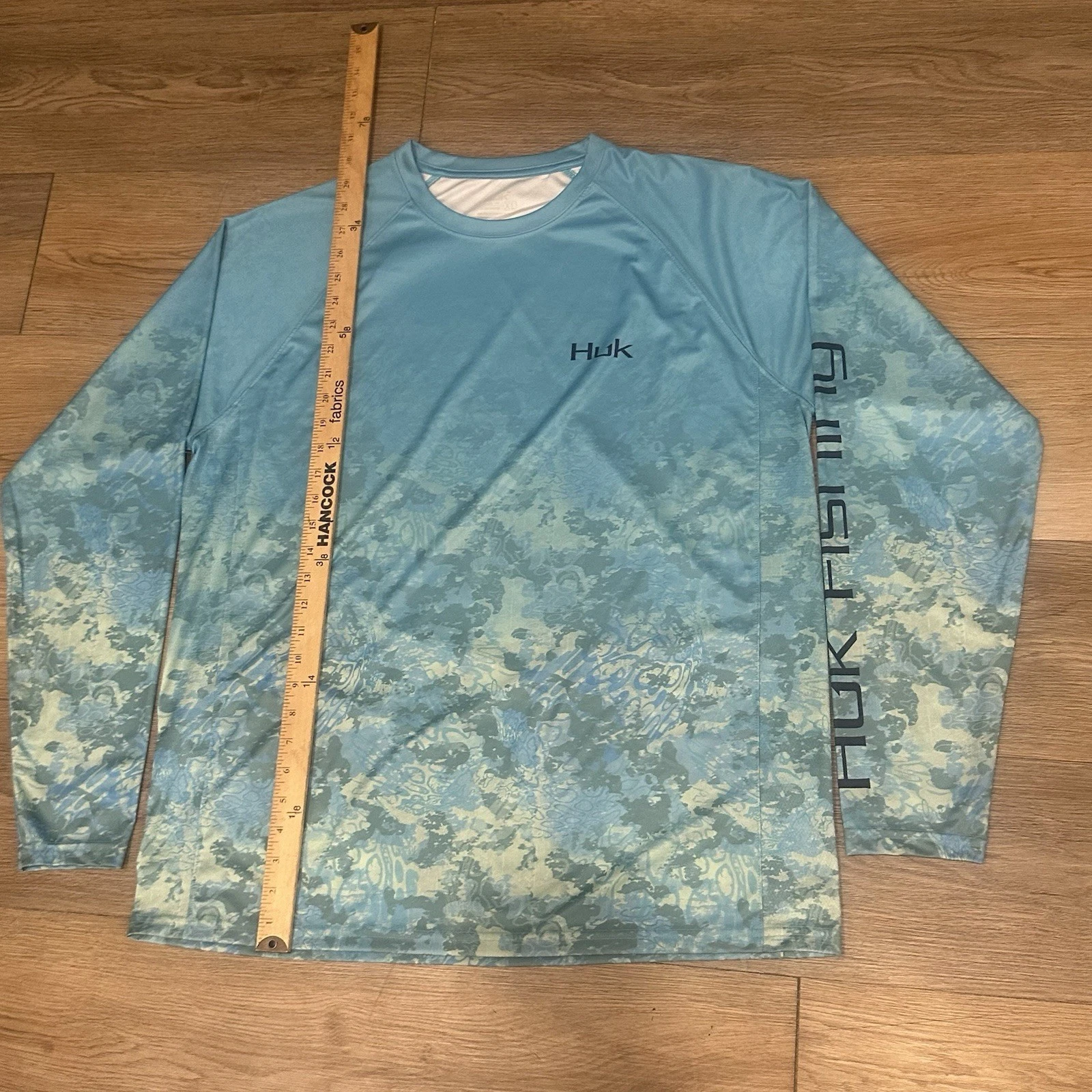 HUK Marlin Graphic Long Sleeve UPF 30 Performance Fishing Shirt XL Marlin