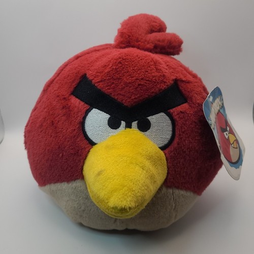 Angry Birds Red Bird 8" Plush Stuffed Commonwealth 2010 New