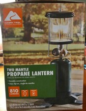 New Ozark Trail 2 Mantle Propane Lantern Blac...