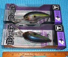 Lot of Two (2) JACKALL DIGLE Winglet Lip lures NEW 461