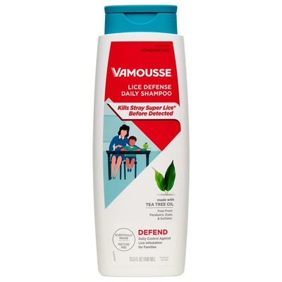 Vamousse Head Lice Defense Daily Shampoo, Use After 13.5 Fl Oz (Pack of 1) 