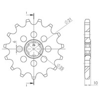 Ritzel P630 - Z15 (DIS.20600) Honda 750 CB F Super Sport 77/77