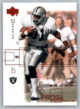 💎2001 Upper Deck Pros & Prospects Football #65 Tim Brown - Raiders💎