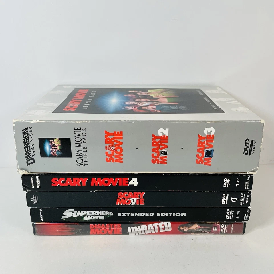 Scary Movie 1-5 DVD Lot: 1, 2, 3, 4, & 5 + Superhero Movie + Disaster Movie - image 3 of 4
