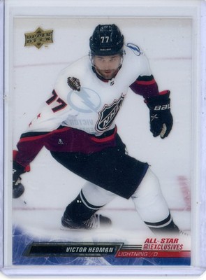2022-23 Upper Deck Extended Victor Hedman 662 Clear Cut Exclusives Lightning SSP