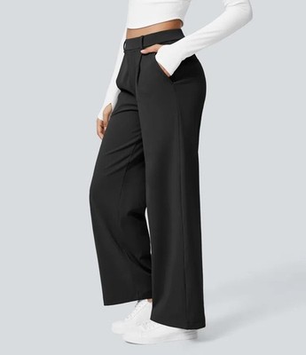 Halara Damen Halara Flex  DayStretch Hohe Taille Tasche Gerades Bein...