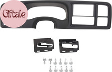 Double DIN Dash Cover Kit Compatible with 1999-2002 Chevy Silverado Avalanche Ta