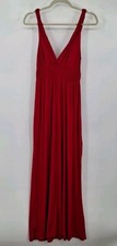 Vintage Pretty Good Women's Red Sleeveless Maxi Dress Size S.