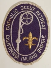 VTG Catholic Scout Retreat California Inland Empire BSA Boy Scouts Patch