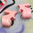 PINK Barbie Doll Shoes VTG Fashion Authentic USA Boots Ken Stiletto Mules
