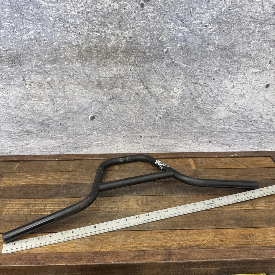 Mongoose BMX Handlebars Black Vintage 2-Piece Fleur-de-Lis Old School Freestyle - Image 3 of 4