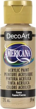 DecoArt Americana Acrylic Paint 2oz-Fawn - Opaque