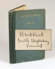 Robert Frost - Mountain Interval, 2nd U.S. edition, 2nd printing, Holt, 1924