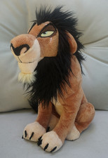 Scar The Lion King 14" Disney Store Plush Villain Embroidered Eyes Soft Fur