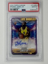 2024-25 Topps Chrome Basketball - Autographs Bronny James PSA 10 💎