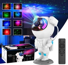 Astronaut Galaxy Star Projector with 30 Modes, Timer, Remote & Dimmable Light