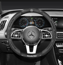 15 Steering Wheel Cover Genuine Leather For Mercedes-benz All Model Black New