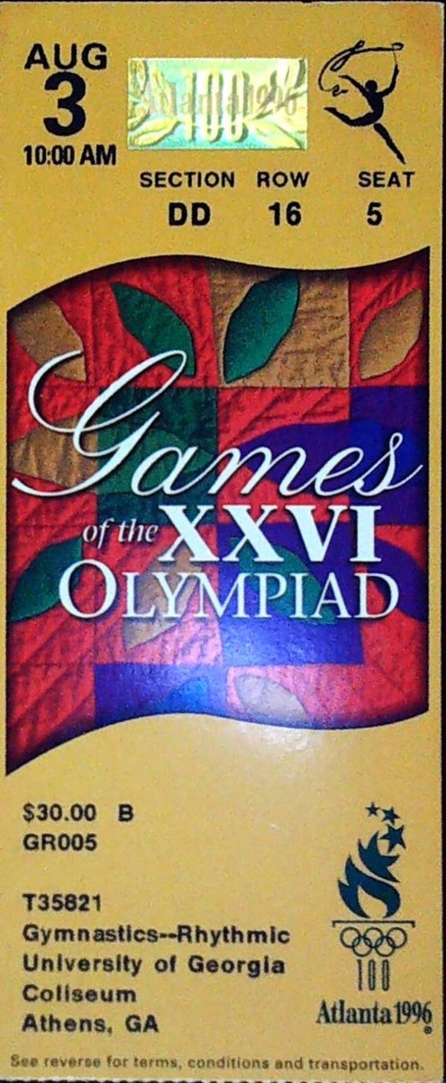 Olympics Rhythmic Gymnastics XXVI Atlanta University Of Georgia