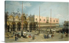 ARTCANVAS The Square of Saint Mark's - Venice Canvas Art Print by Canaletto