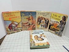 5x The King's Vixen by Pamela Hill HCDJ 1954 book club ed. A lady at bay BC3A