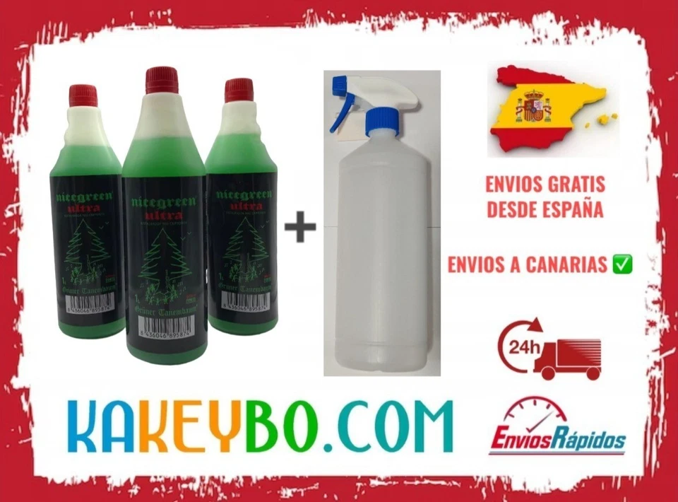 PACK 3 LIMPIADOR EXTREMO ULTRA NICEGREEN 3 Litros 100% ORIGINAL + PULVERIZADOR