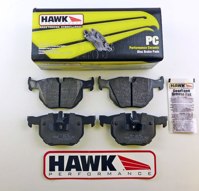 BMW 330d/335d/335i E92/E93 hinten Low Dust Hawk Performance Keramik Bremsbeläge