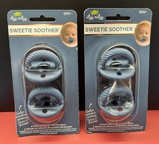 NEW Itzy Ritzy Sweetie Soother Pacifiers 0m 2 Packs of 2 Pacifiers Blue