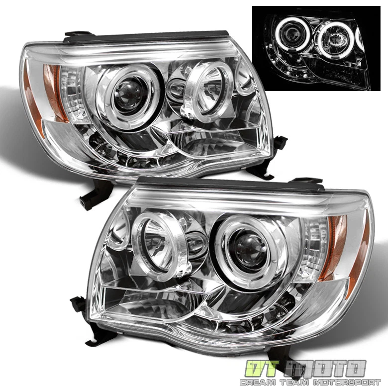 Faros proyectores halo izquierda+derecha LED DRL para Toyota Tacoma Runner 2005-2011 Foto 2 de 4