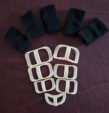 7Pcs Oval Splint Trigger Finger  5 Finger Sleeves Mallet Arthritis Size 4-10