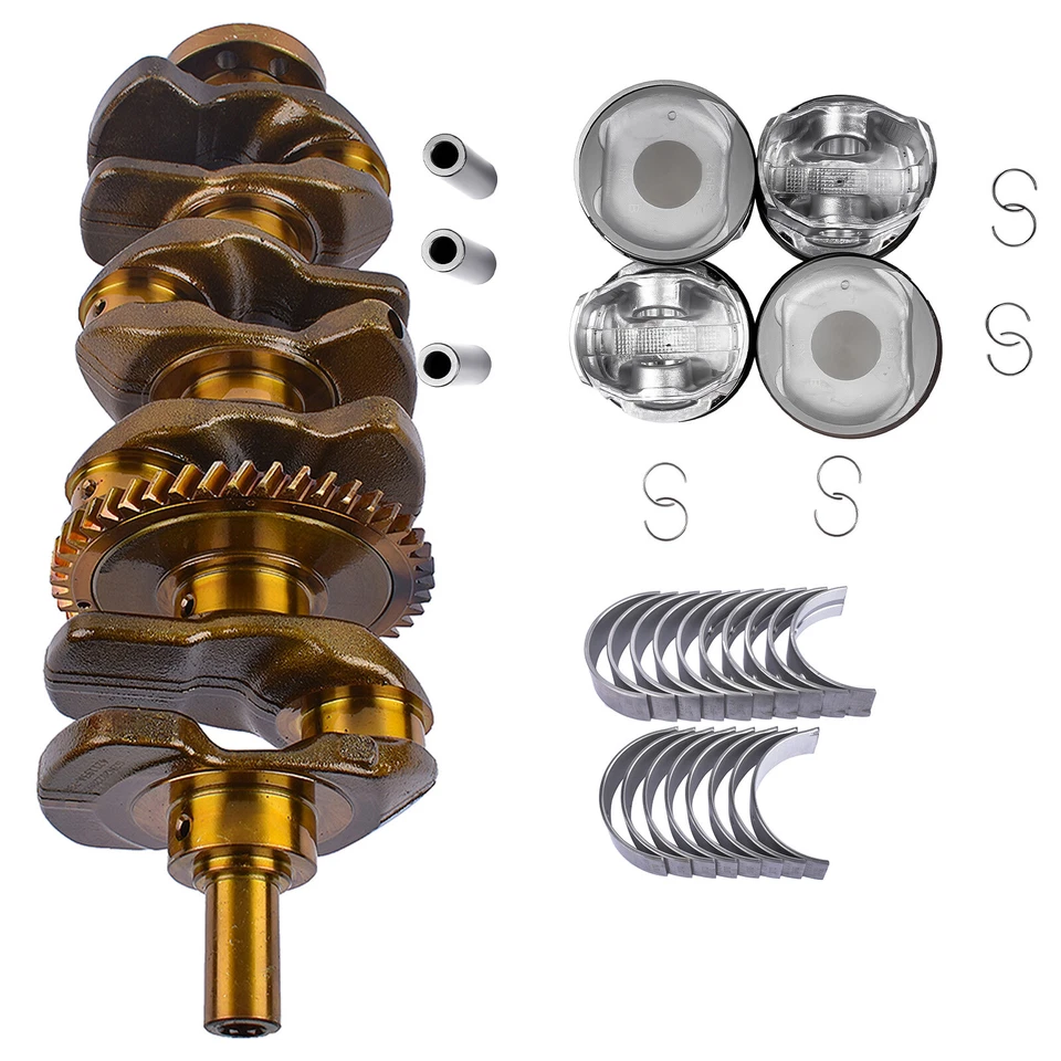 Cigüeñal y cojinetes de varilla principal y pistones para Toyota Corolla Rav4 Scion tC 2AZFE Foto 2 de 4