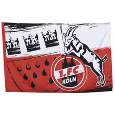 1. FC Köln Stockfahne Fahne  „Wappen” 80x120 cm