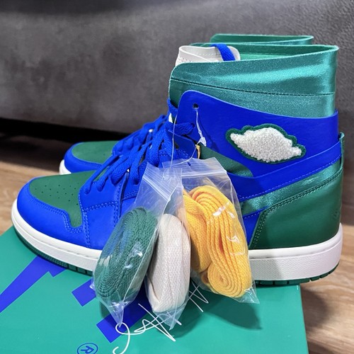 Air Jordan 1 High Zoom CMFT SP Aleali May Califia DJ1199-400 donna taglia 10,5 - Foto 4 di 8