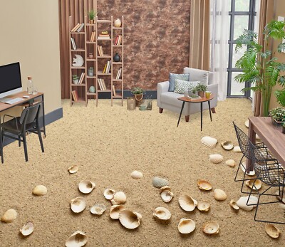 3D Sandy Beach Shell O1213 Floor WallPaper Murals Wall Print Decal 5D Eve 2023