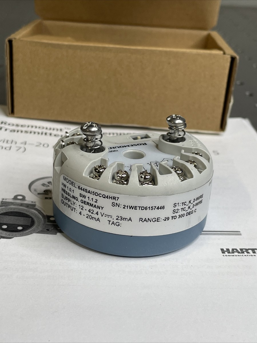 Rosemount 644SAI5DCQ4HR7 , 644-temperature transmitter 00644-7600