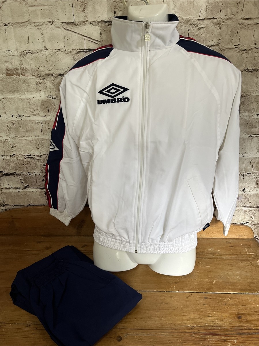 Vintage 1990s Umbro England Football Team Tracksuit Sz 158 Youths