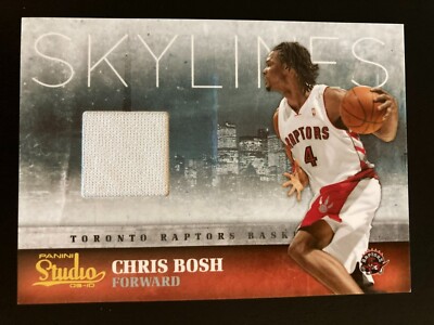 2009-10 Panini Studio Skylines Materials Jersey 28 Chris Bosh ed/249