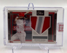 2022 PANINI THREE AND TWO BRANDON MARSH RC PATCH 20/60 ENCASED LOS ANGELES ANGEL