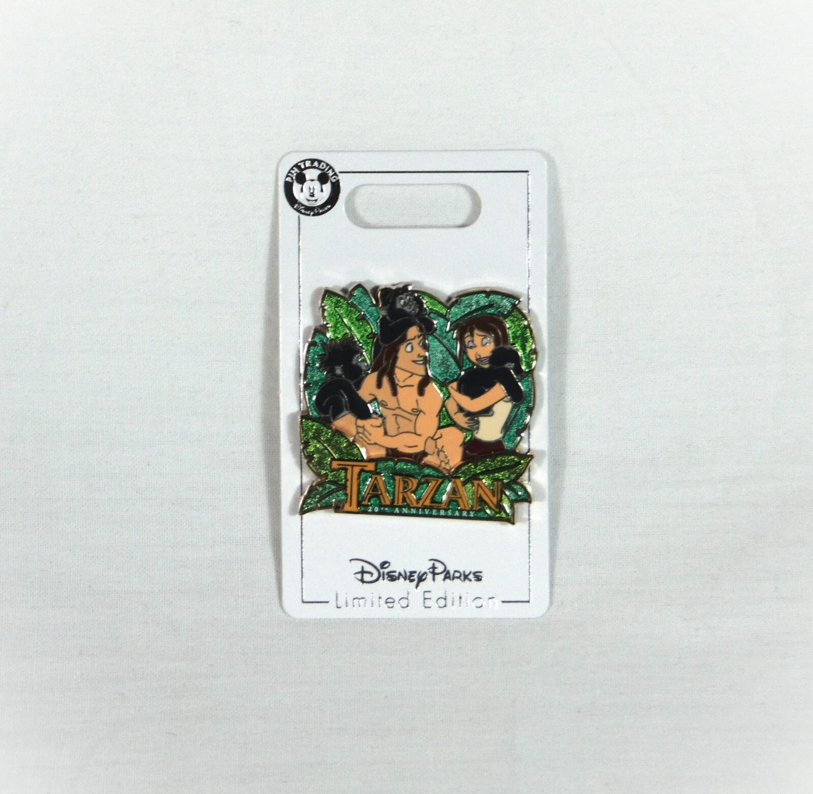 Disney 2019 20th Anniversary Tarzan & Jane 3-D Pin LE 4000 NEW RARE CUTE