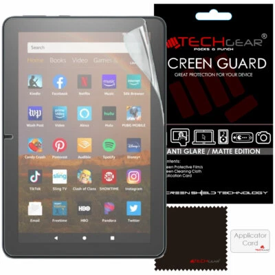2x TECHGEAR MATTE ANTI GLARE Screen Protectors for Amazon Fire HD 10 / Plus 2021