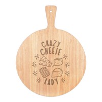 VerrüCkte KäSe Damen Stars Pizza Brett Paddel Holz Lustiger Witz Halloumi