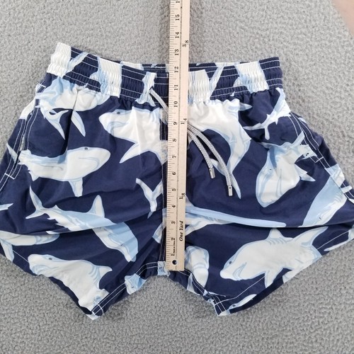 Vilebrequin Swim Trunks Large Blue Shark Print Moorea Shorts Lined Poolside - Picture 9 of 17
