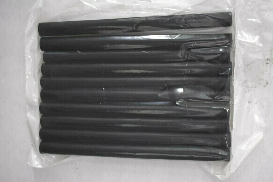 Lot of 60 Hi-Line Electric Dual Wall Heat Shrink Poly Tubes 3/8" x 6" Black - Image 2 of 4