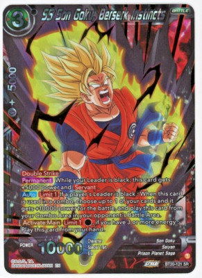 Dragon Ball Super SS Son Goku, Berserk Instincts BT20-121 Power Absorbed SR
