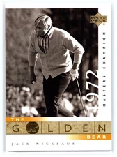 2001 Upper Deck Golf Card #115 Jack Nicklaus The Golden Bear PGA Tour